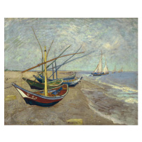 Vincent van Gogh - Obrazová reprodukce Fishing Boats on the Beach at Saintes-Maries-de-la-Mer, (