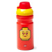 Červená lahev na vodu se žlutým víčkem LEGO® Iconic, 390 ml