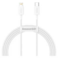 Kabel USB-C na Lightning Baseus Superior Series, 20W, PD, 1,5 m (bílý)