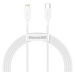 Kabel USB-C na Lightning Baseus Superior Series, 20W, PD, 1,5 m (bílý)