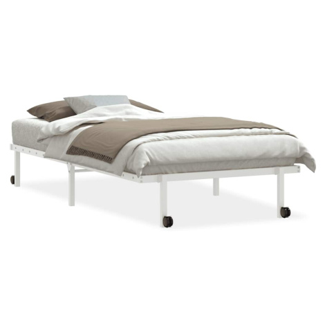 vidaXL Rám postele bez matrace skládací bílý 100x190 cm ocelový