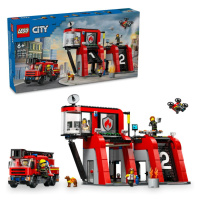 LEGO® Hasičská stanice s hasičským vozem 60414