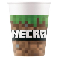 Procos Papírové kelímky (WM) Minecraft, 200 ml, 8 ks (štítek SUP)