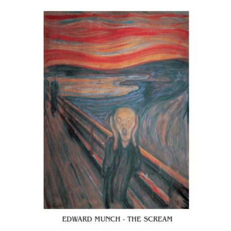 Umělecký tisk Edvard Munch - Výkřik, Edvard Munch, (50 x 70 cm) MIGNECO&SMITH