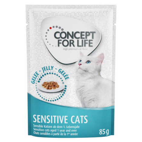 Concept for Life kapsičky, 48 x 85 g za skvělou cenu! - Sensitive Cats v želé