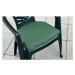 Malý polstr na židli, tmavě zelený melír