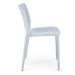 Plastová jídelní židle Capri světle modrá