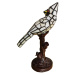 Clayre&Eef Stolní lampa 5LL-6102N pták, krémová styl Tiffany