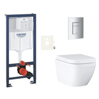 Závěsný wc set do lehkých stěn / předstěnová montáž Grohe Euro Ceramic SIKOGRSEUSCP00