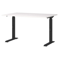 Pracovní stůl s nastavitelnou výškou s bílou deskou 80x120 cm Downey – Germania