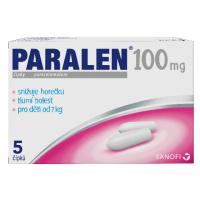 PARALEN 100MG SUP 5