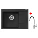 Sinks RIM 650 L Granblack + Flexia RIM 650 L Granblack + Flexia