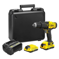 STANLEY FATMAX SFMCD711C2K-QW příklepová aku vrtačka 2x1,5Ah 18V LiIon V20