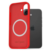 AlzaGuard Silicone Case Compatible with Magsafe pro iPhone 16 červený