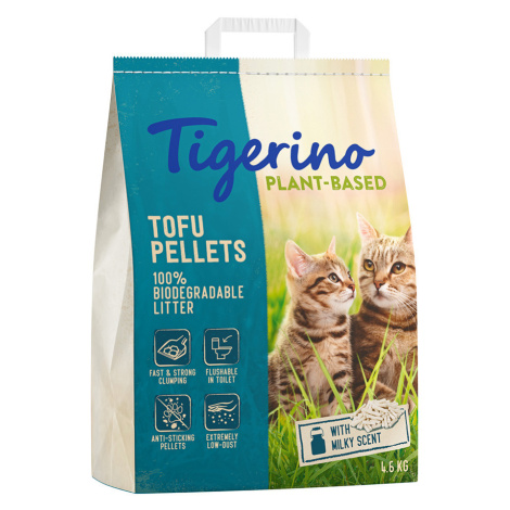 Tigerino Plant-Based Tofu stelivo pro kočky – s vůní mléka - 11 l (4,6 kg)