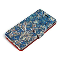 Mobiwear Flip pouzdro pro Apple iPhone 13 Mini - V108P Modré mandala květy
