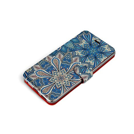 Mobiwear Flip pouzdro pro Apple iPhone 13 Mini - V108P Modré mandala květy