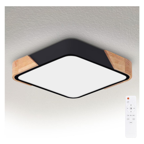 Brilagi - LED Stmívat. svítidlo PILANA LED/48W/230V dub/černá 42x42 cm + DO WO800-OEM26-40