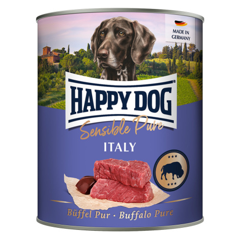 Happy Dog Sensible Pure 24 × 800 g výhodné balení - Italy (buvolí)