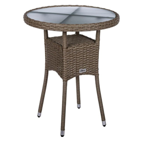 Stilista 90807 STILISTA Zahradní polyratanový stolek, 60 x 75 cm, krémový