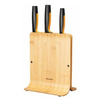 Fiskars Functional Form Bambusový blok se třemi noži