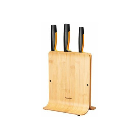 Fiskars Functional Form Bambusový blok se třemi noži