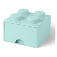 LEGO® úložný box 4 - se zásuvkou aqua 250 x 250 x 180 mm