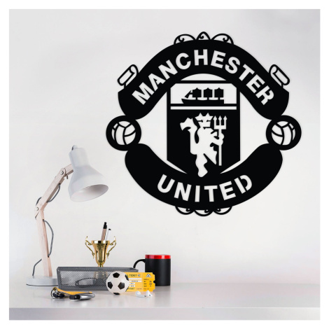 Dřevěný obraz - Logo Manchester United DUBLEZ
