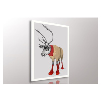 Obraz na plátně HIPSTER REINDEER různé rozměry Ludesign ludesign obrazy: 70x50 cm