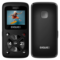 EVOLVEO EasyPhone ID, mobilní telefon pro seniory, černá