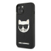 Karl Lagerfeld KLHCP13SCH3DBK hard silikonové pouzdro iPhone 13 Mini 5.4" black 3D Rubber Choupe