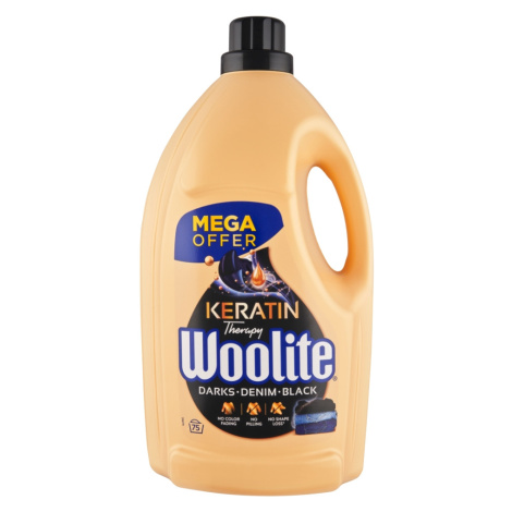 Woolite Keratin Therapy Darks Denim Black prací gel, 4,5 l, 75 dávek