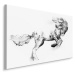 MyBestHome BOX Plátno Kůň Jak Načrtnut Varianta: 100x70