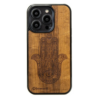 Pouzdro Bewood pro iPhone 15 Pro Hamsa Imbuia