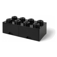 LEGO® úložný box 8 - se zásuvkami černá 250 x 500 x 180 mm