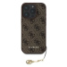 Guess 4G Charm Zadní Kryt pro iPhone 16 Pro Brown