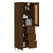 vidaXL Skříň highboard hnědý dub 69,5 x 34 x 180 cm kompozitní dřevo