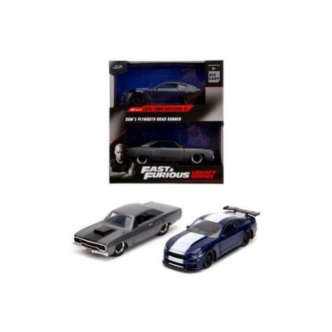 Rychle a zběsile Twin Pack 2016 Ford Mustang GT350 + 1970 Plymouth Road Runner, 1:32 Wave 4/1 Jada