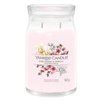 YANKEE CANDLE Signature sklo 2 knoty Pink Cherry & Vanilla 567 g