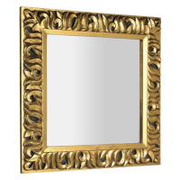 SAPHO ZEEGRAS zrcadlo ve vyřezávaném rámu 90x90cm, zlatá IN416
