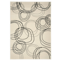 Alfa Carpets Kusový koberec Kruhy cream Rozměry koberců: 120x170