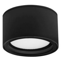 NOVA LUCE venkovní stropní svítidlo FOCUS černý hliník skleněný difuzor LED GX53 7W 3000K 220-24