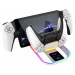 iPega P5P11 Charger Dock s RGB 2v1 Playstation Portal Remote Player a PS5 Ovladač White Bílá