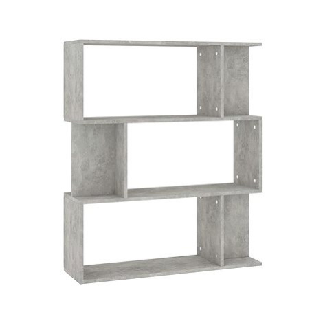 Shumee zástěna betonově šedá 80×24×96 cm dřevotříska , 800085