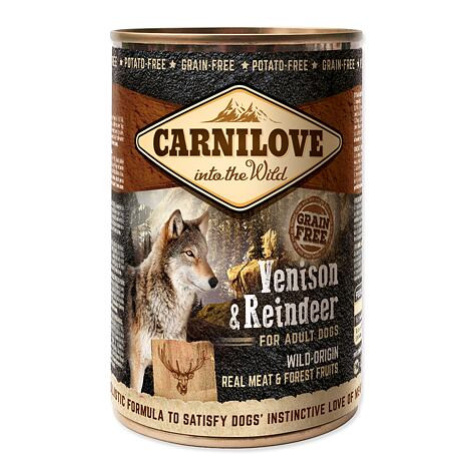 Konzerva CARNILOVE Dog Wild Meat Venison & Reindeer 400 g