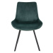 Norddan Designová židle Brinley zelený samet - Skladem