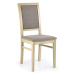 Dřevená jídelní židle H8009, sonoma/hnědá