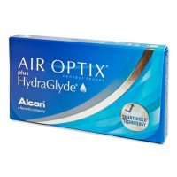 ALCON Air Optix Plus HydraGlyde měsíční 6 čoček, Počet dioptrií: -0,50, Počet kusů v balení: 6 k