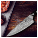 Zelite Infinity by Klarstein Alpha-Royal Japanese Series, 8" nůž šéfkuchaře, damašková ocel