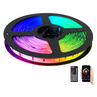 LED RGB Stmívatelný pásek LED/14W/230V 10 m + dálkové ovládání